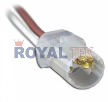 PORTALAMPARA ROYALTEK 1 POLO TABLERO (LAMPARA SIN CULOTE) - VENTA EN PAQUETES DE 10 UNIDADES ---
